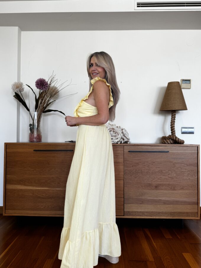 Vestido Largo Volantes