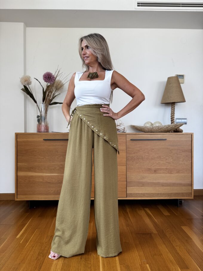Pantalon Lino Pareo
