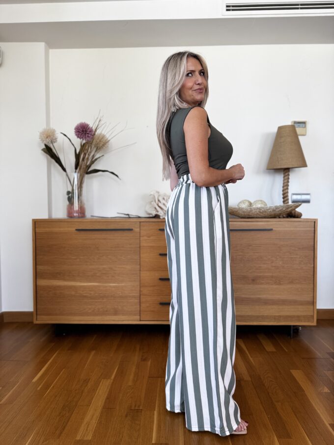 Pantalon Ancho Rayas
