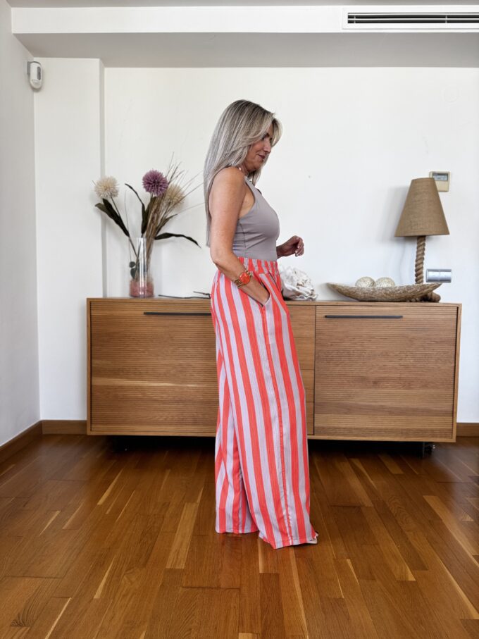 Pantalon Ancho Rayas