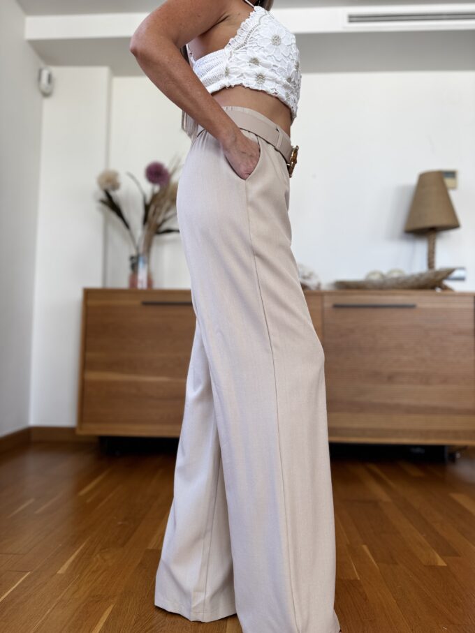Pantalon Cropped Cinturón