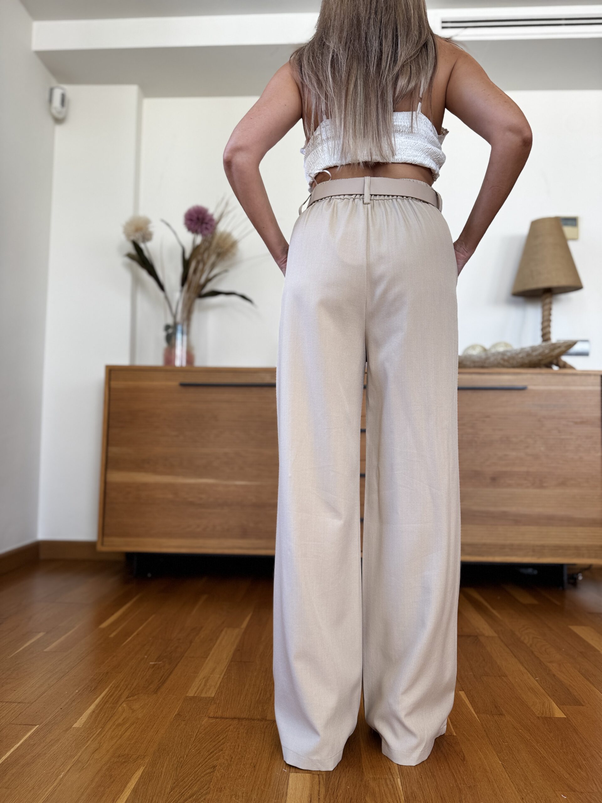 Pantalon Cropped Cinturón - Imagen 7