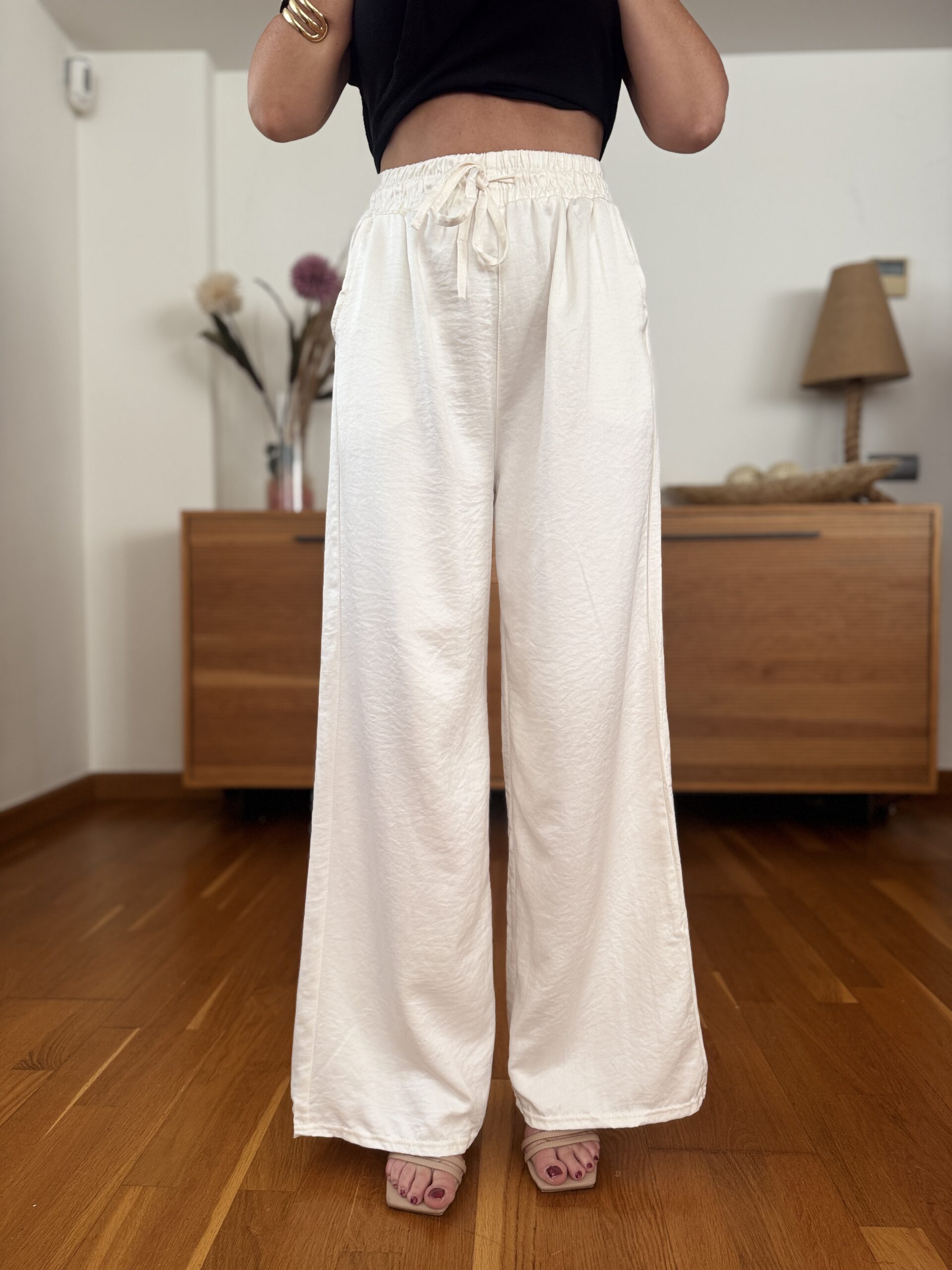 Pantalon Satinado Cropped - Imagen 11