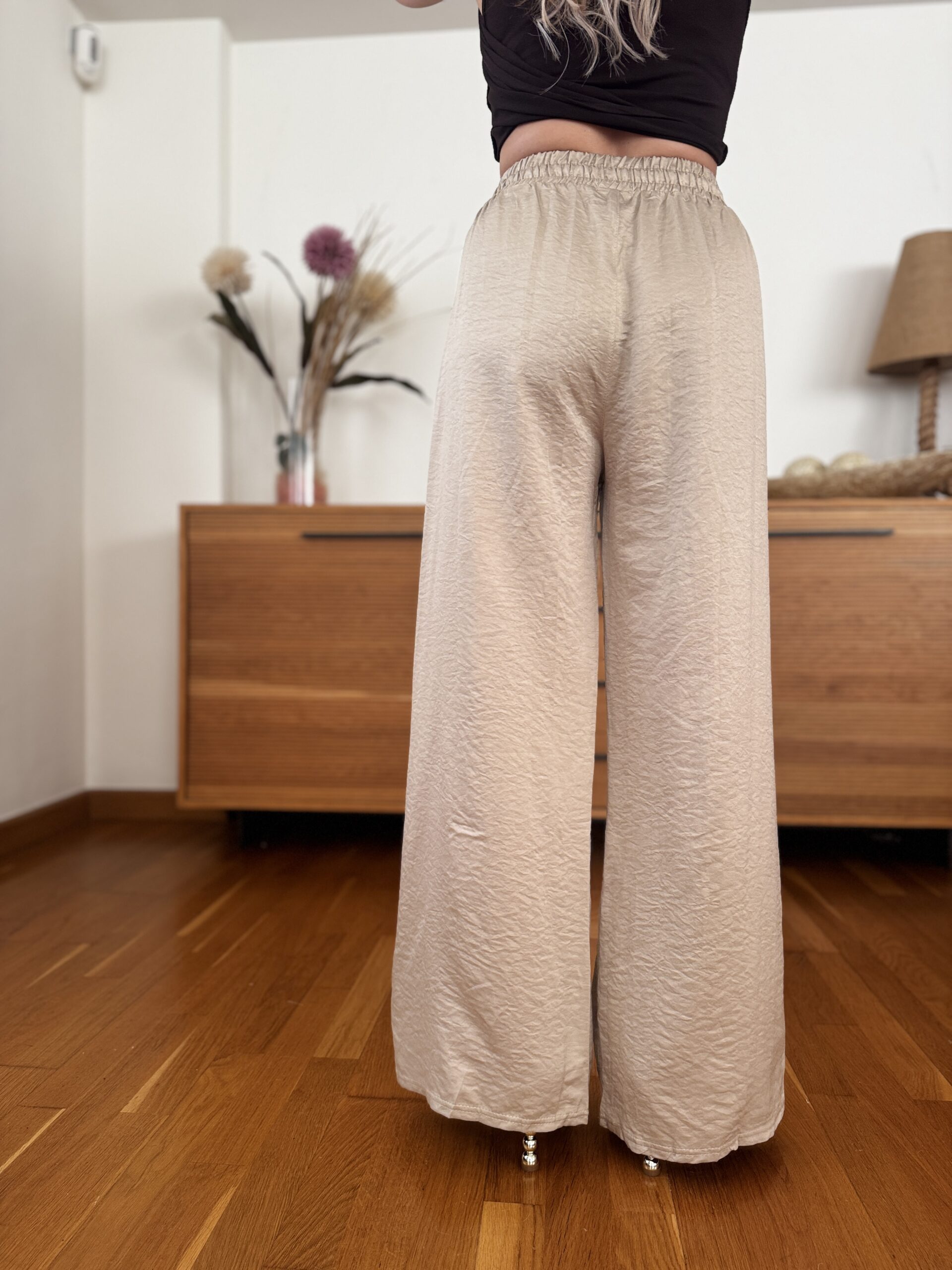 Pantalon Satinado Cropped - Imagen 6