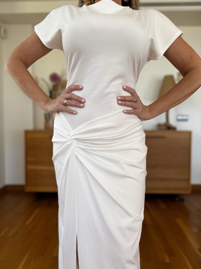 Vestido Nudo Cordón