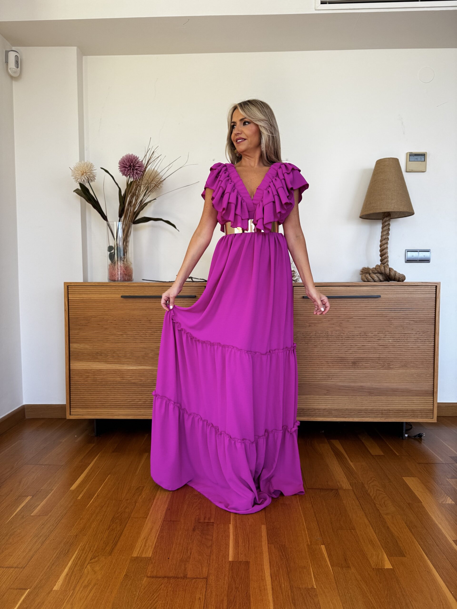 Vestido Largo Volantes - Imagen 2