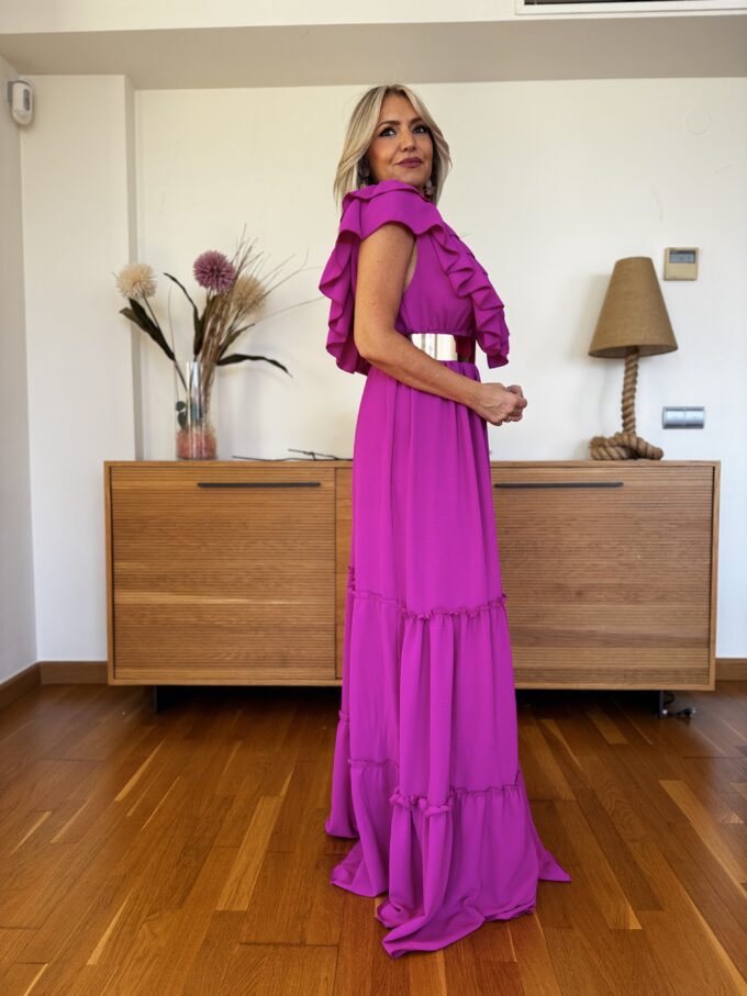 Vestido Largo Volantes