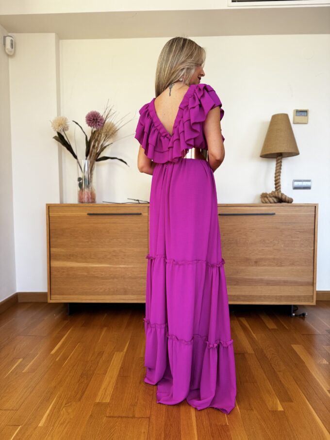 Vestido Largo Volantes