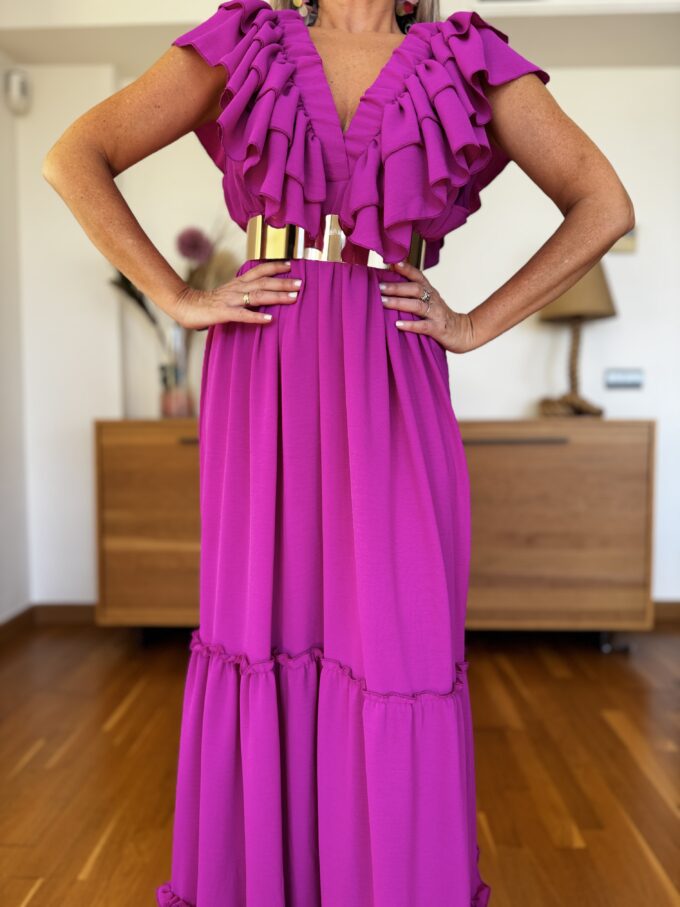Vestido Largo Volantes
