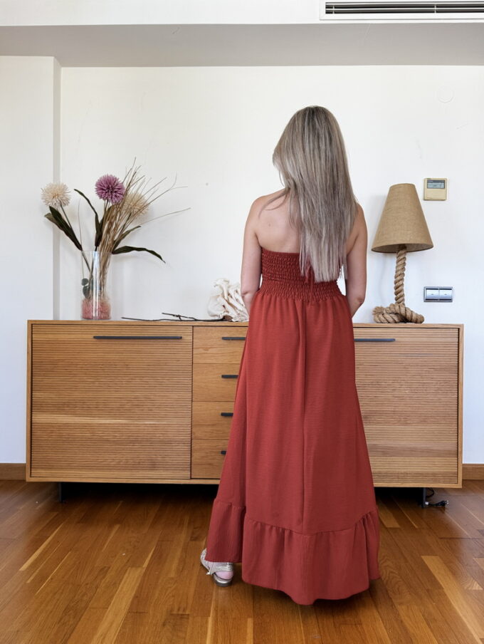 Vestido Fruncido Bolas