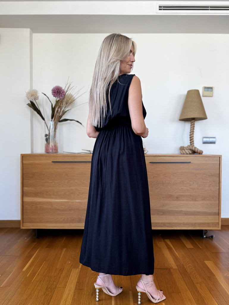 Vestido Pliegues Lazo - Imagen 4