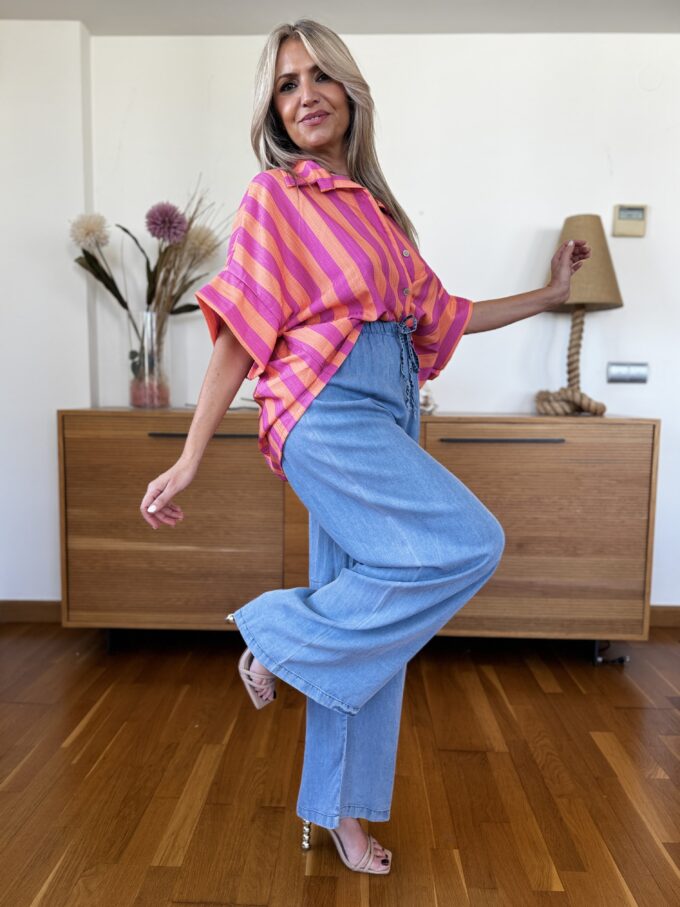 Camisa Oversize Rayas