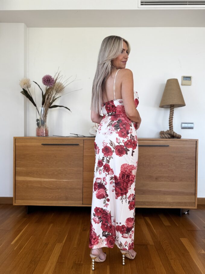 Vestido Estampado Encaje
