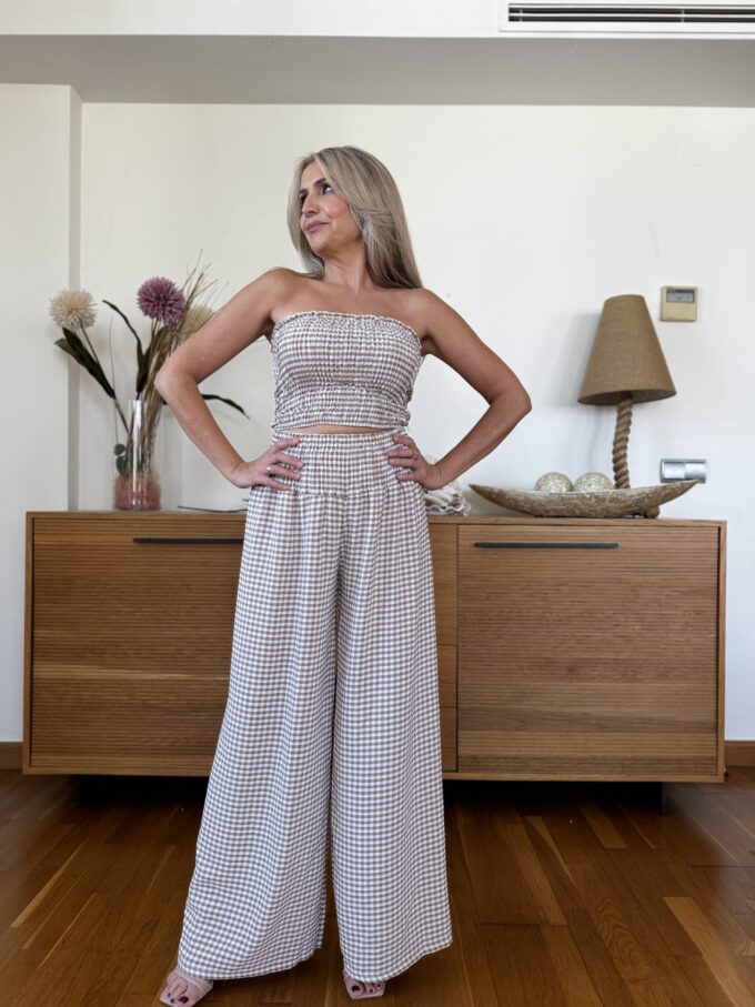 Conjunto Fruncido Vichy