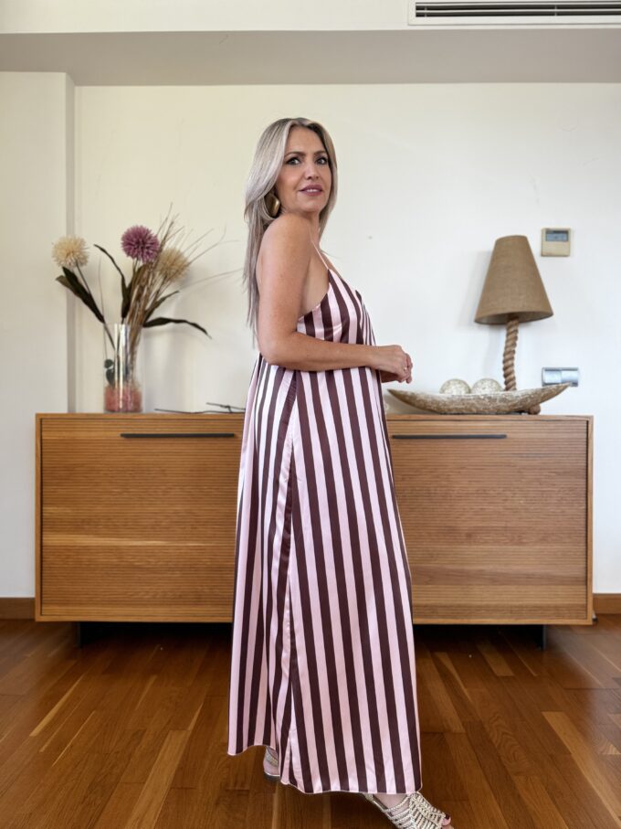 Vestido Lencero Rayas
