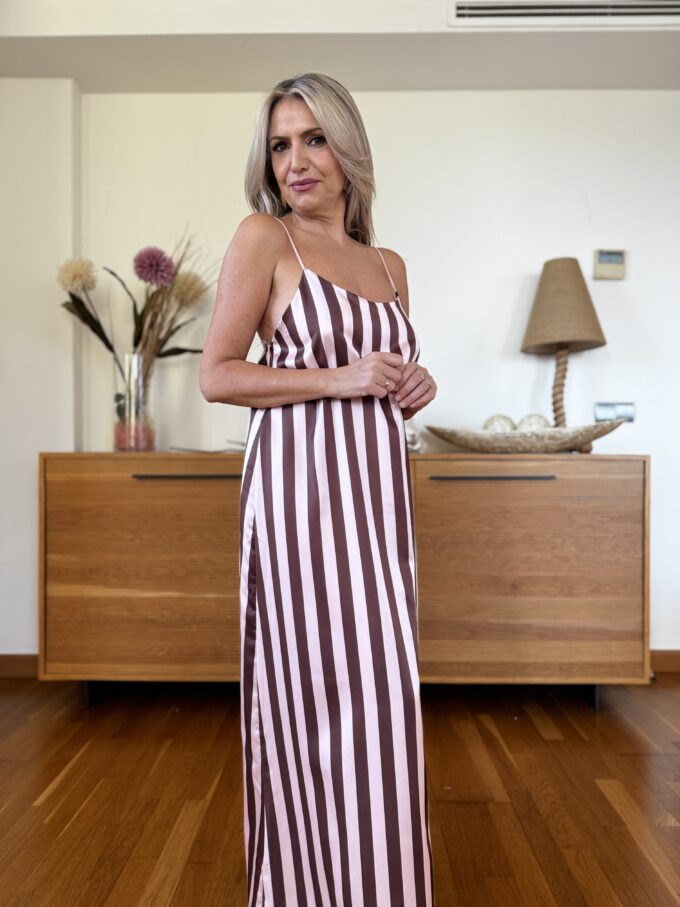 Vestido Lencero Rayas