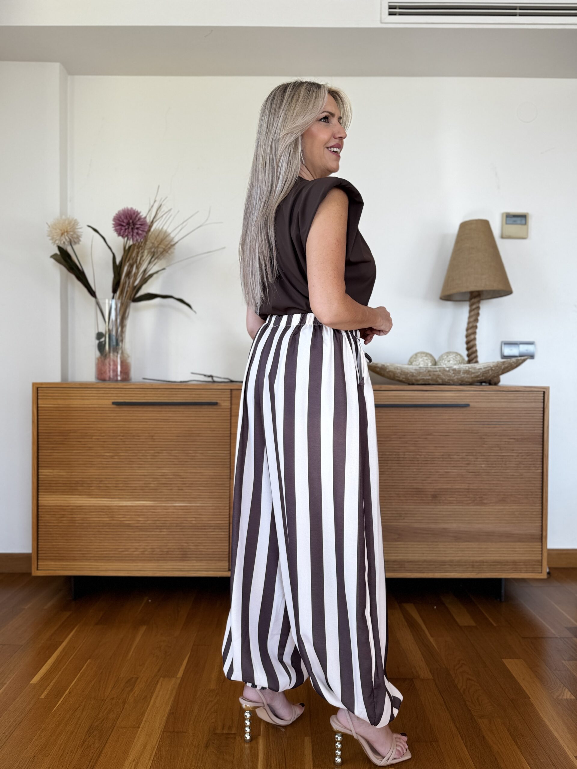 Pantalon Rayas Patente - Imagen 3
