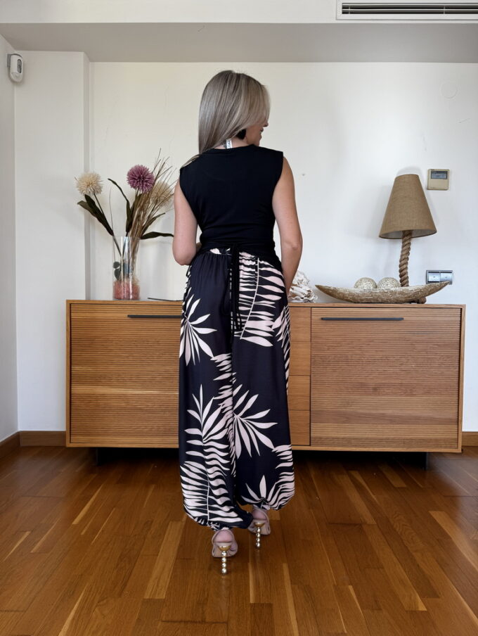 Pantalon Estampado Patente