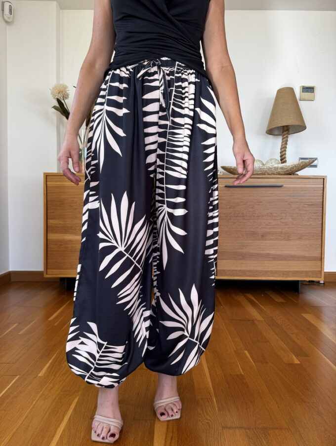 Pantalon Estampado Patente