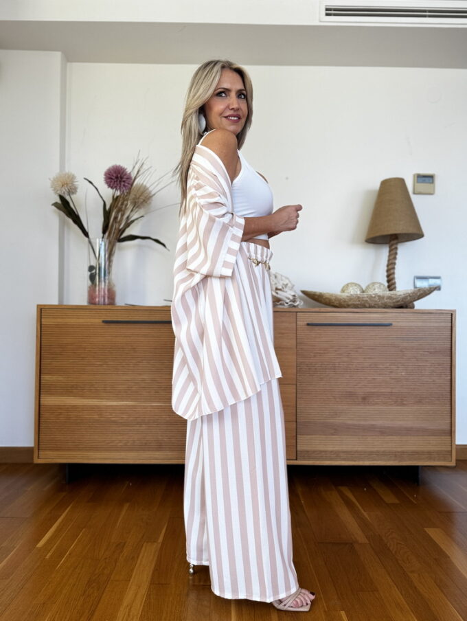 Conjunto Kimono Rayas