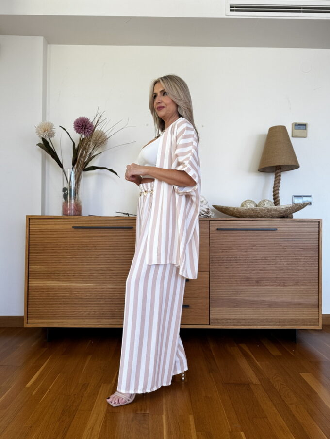 Conjunto Kimono Rayas