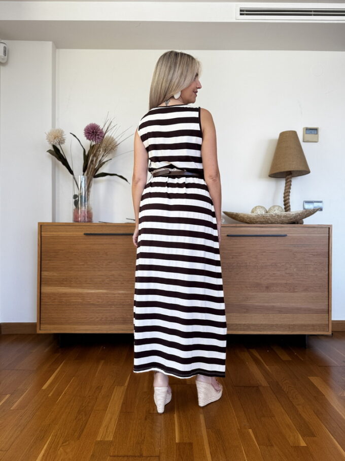 Vestido Algodón Cinturón