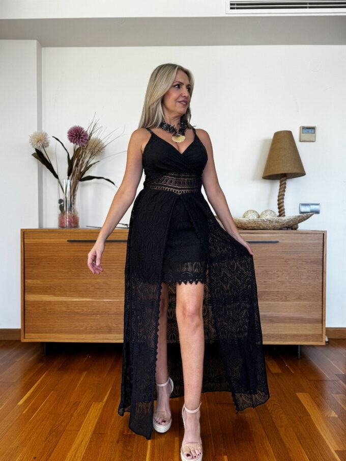 Vestido Encaje Asimétrico