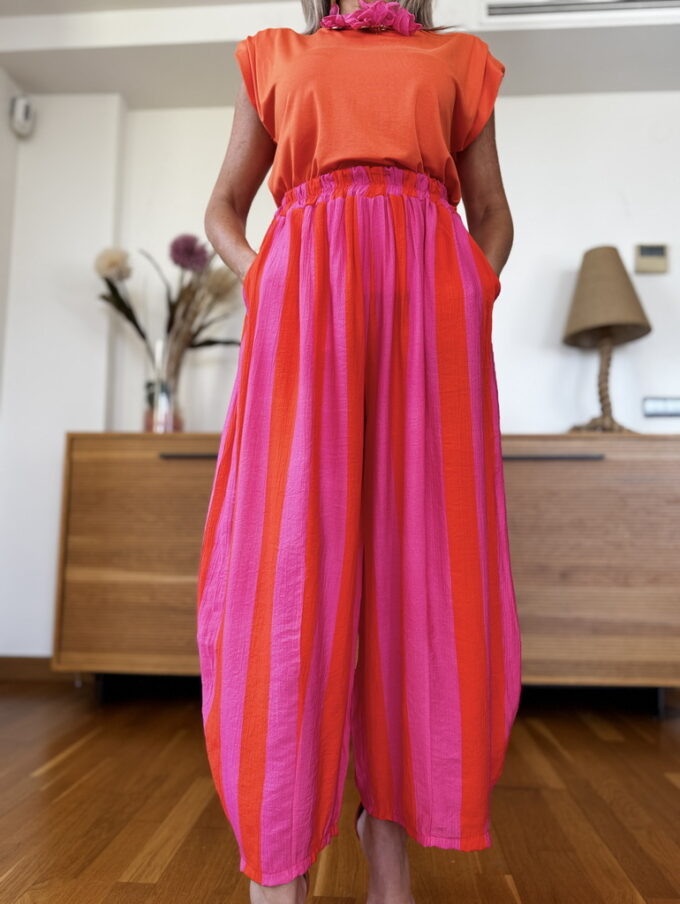 Pantalon Midi Rayas