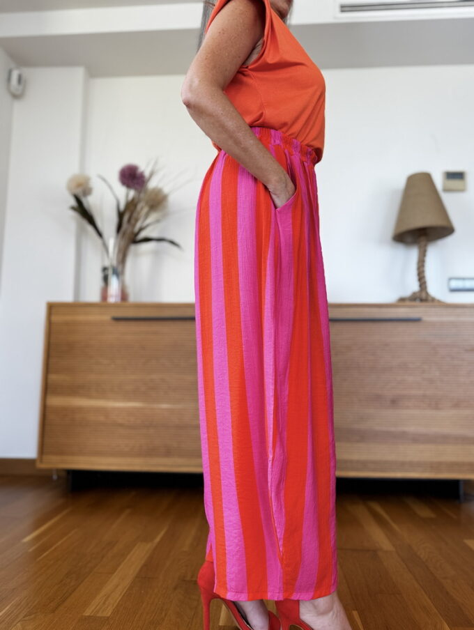 Pantalon Midi Rayas