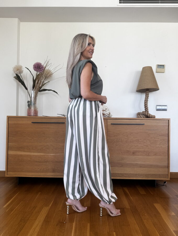 Pantalon Rayas Patente