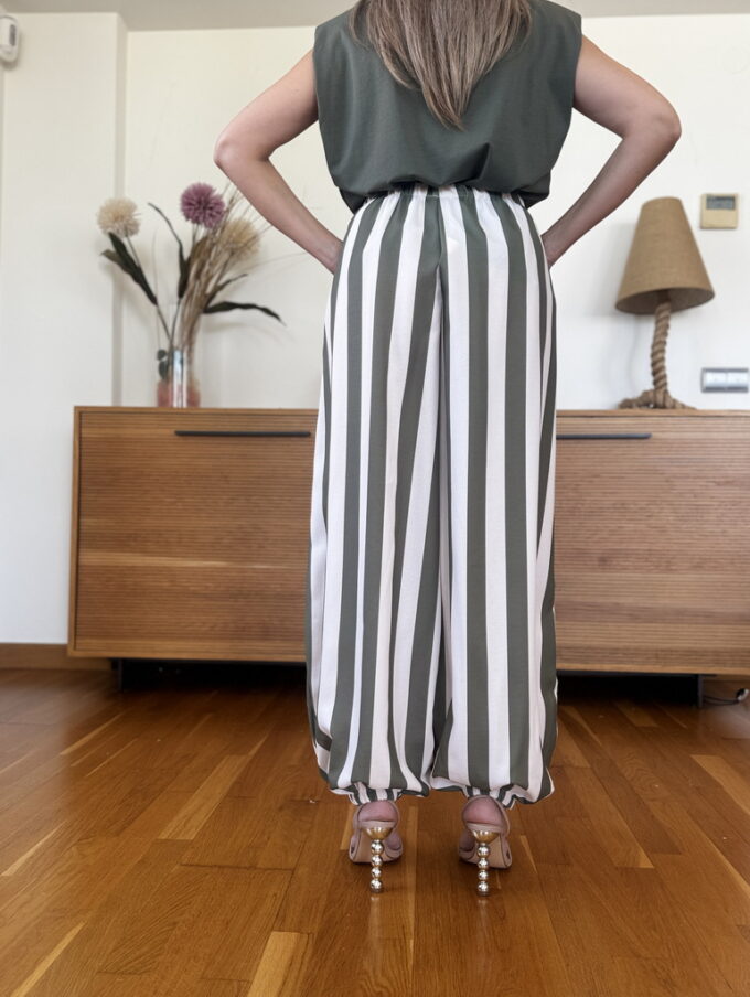 Pantalon Rayas Patente