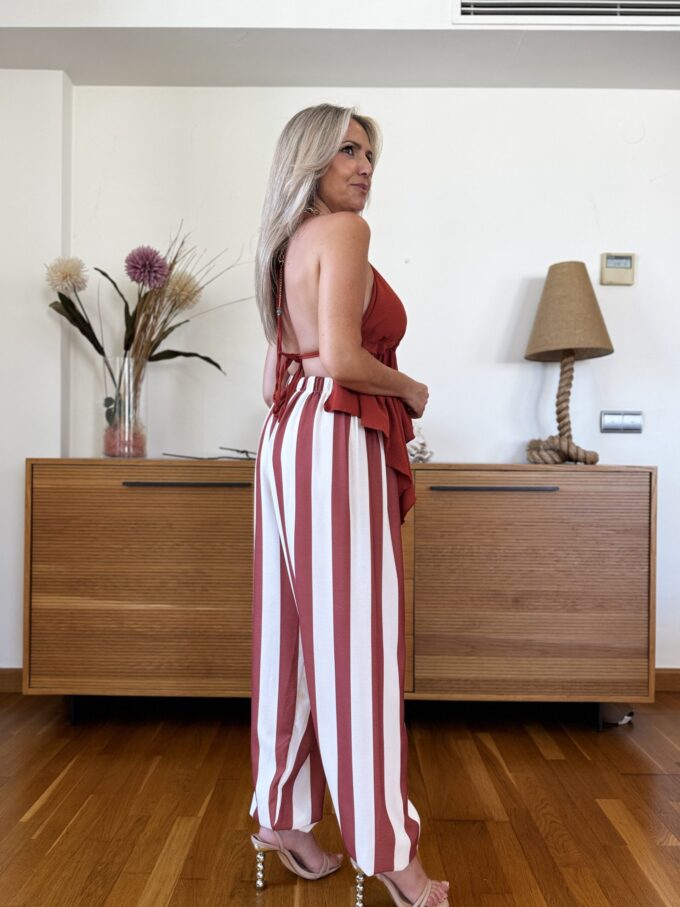 Pantalon Rayas Patente