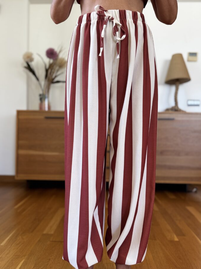 Pantalon Rayas Patente