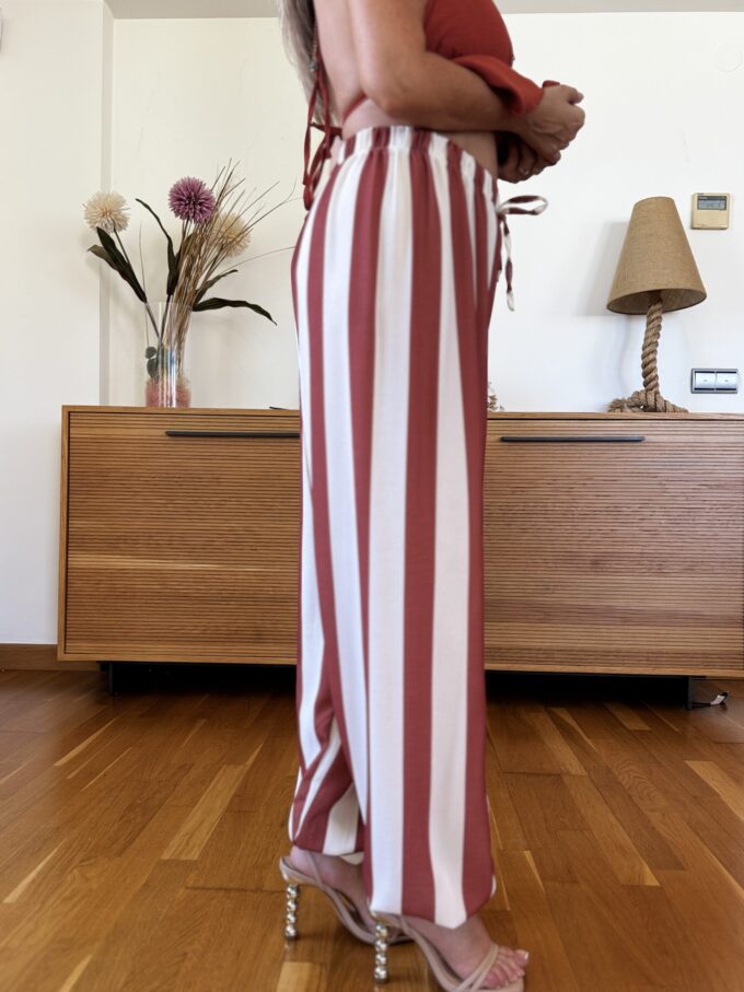Pantalon Rayas Patente