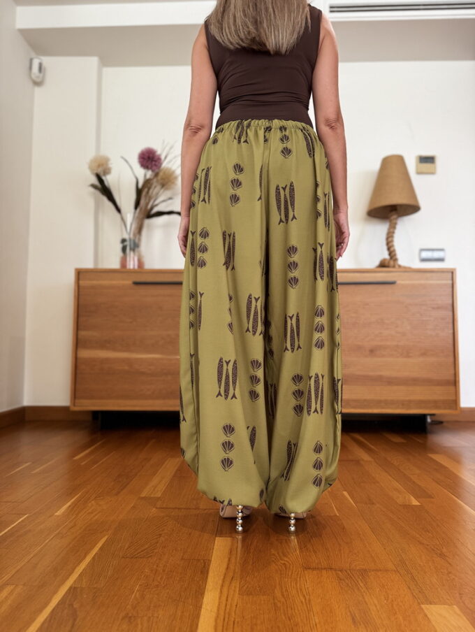 Pantalon Estampado Patente
