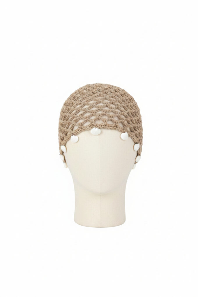 Gorro Croché Conchas - Arena
