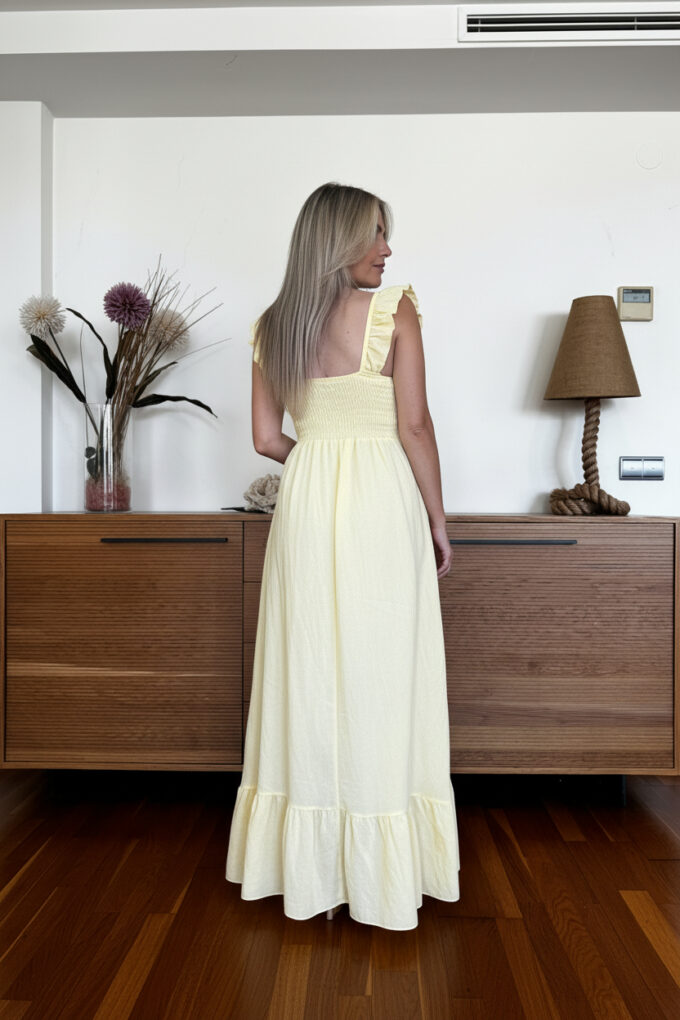 Vestido Largo Volantes
