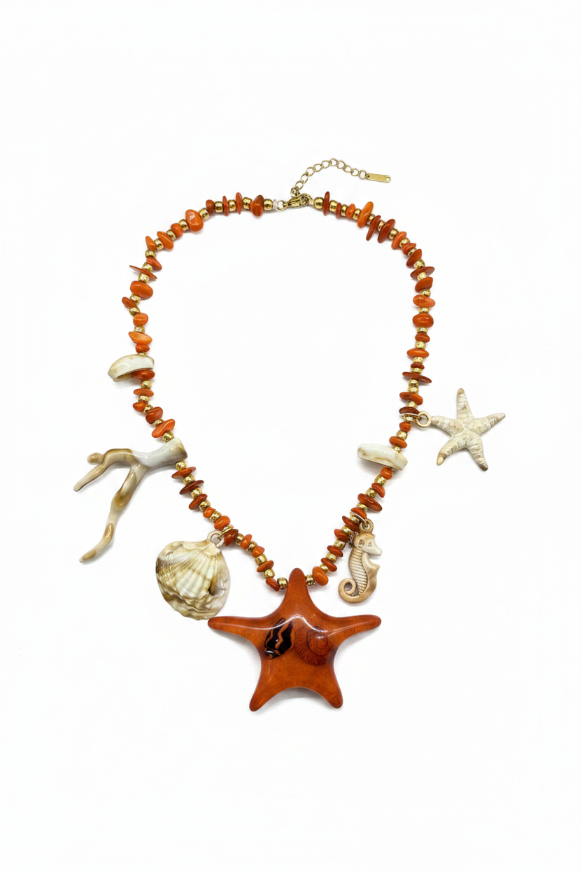Collar Abalorios Mar