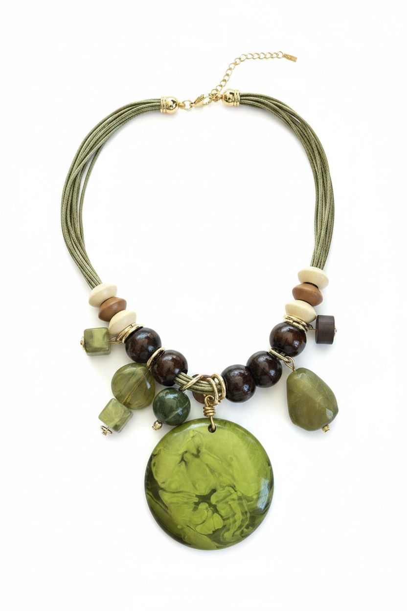 Collar Cuerdas Bolas