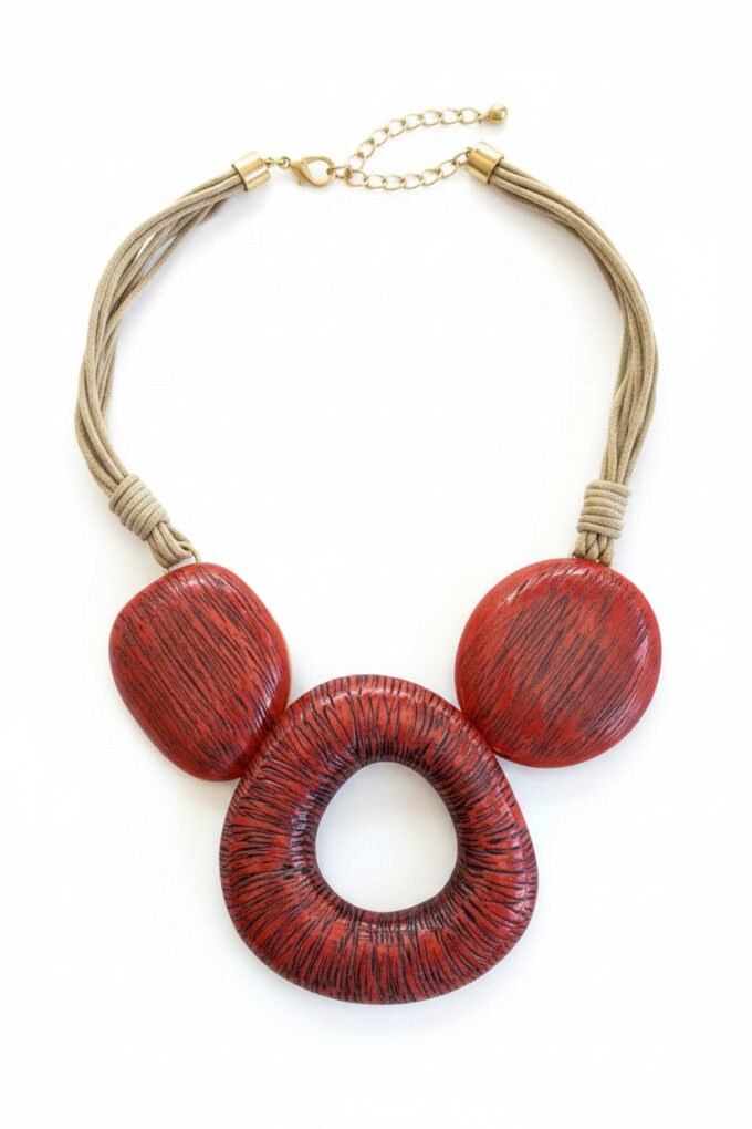 Collar Cuerdas Piedras