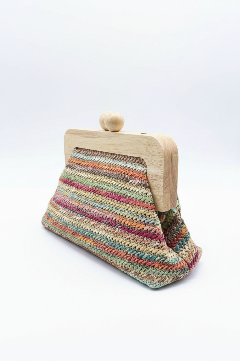 Bolso Rafia Multicolor - Imagen 2
