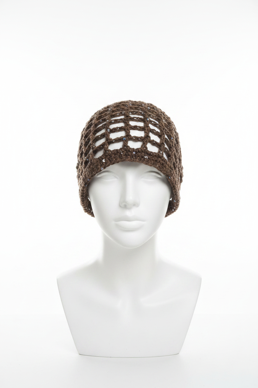 Gorro Croché Lentejuelas