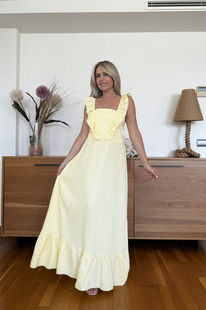 Vestido Largo Volantes