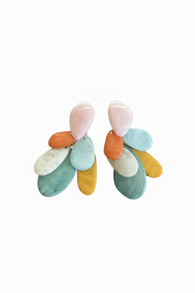 Pendientes Piedras Multicolor