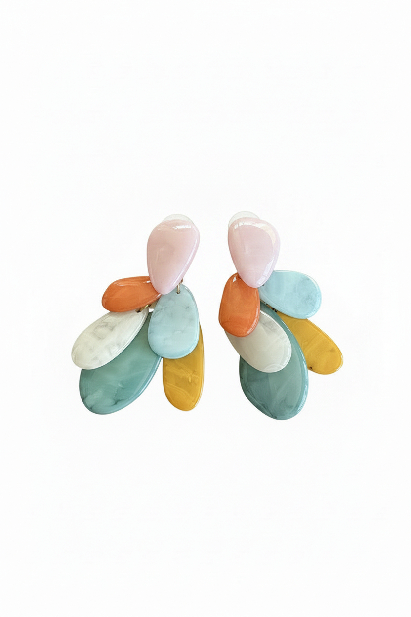 Pendientes Piedras Multicolor