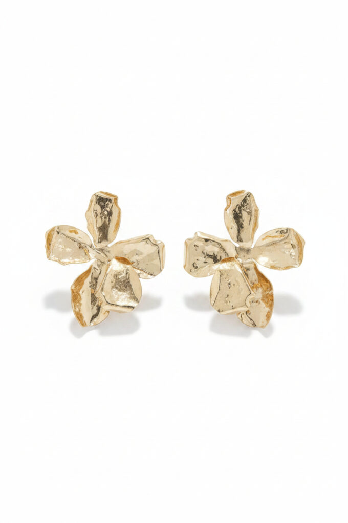 Pendientes Flor Metal