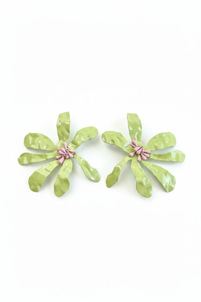 Pendientes Metal Flor