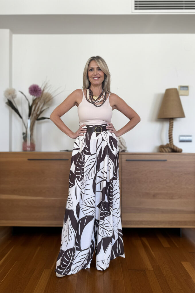Pantalon Palazzo Estampado