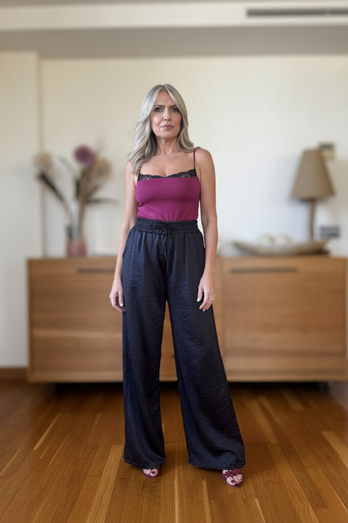 Pantalon Satinado Cropped