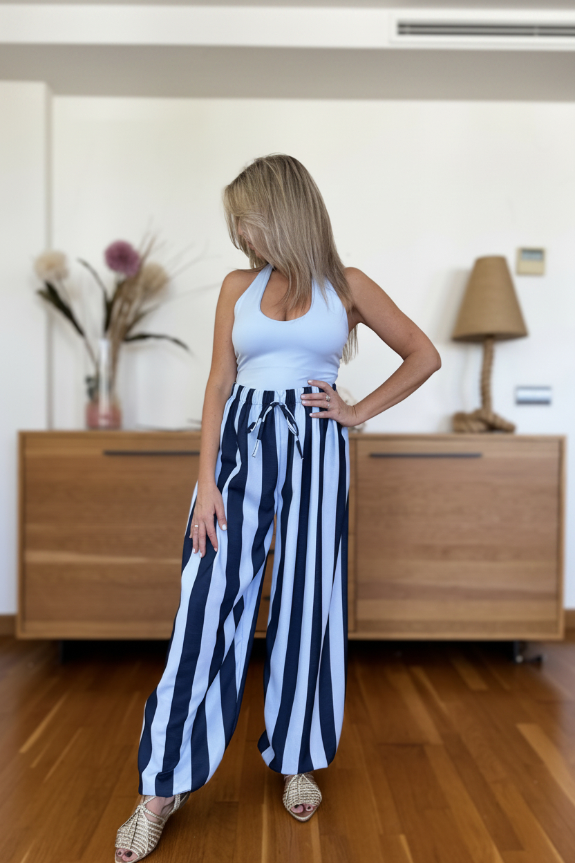 Pantalon Rayas Patente